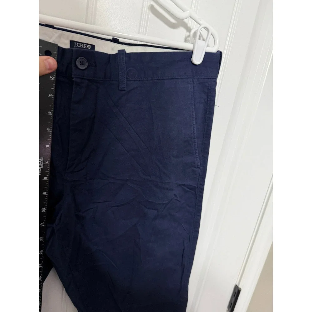 J.Crew Pants Mens 34x32 Flex Straight Navy Blue Chino Stretch EUC
